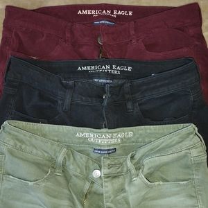 3 PAIR * AE American Eagle Jeggings * High-Rise * Size 12 * EUC